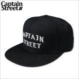 CAPTAIN STREET FO スナップバックキャップ BLACK キャプテンストリート