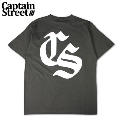 画像1: CAPTAIN STREET Old CS Tシャツ H.BLACK キャプテンストリート