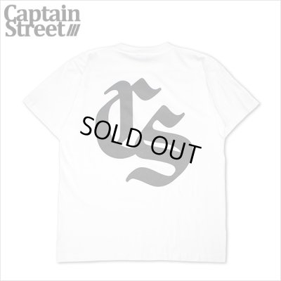 画像1: 【20％OFF】CAPTAIN STREET Old CS Tシャツ WHITE キャプテンストリート
