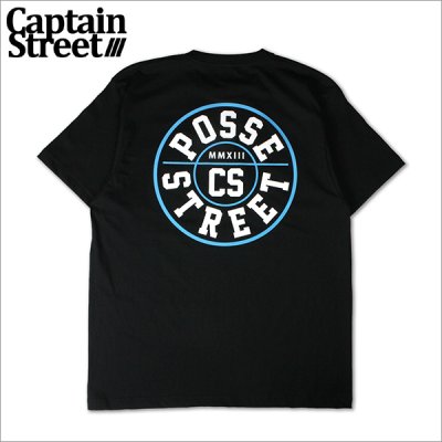 画像1: CAPTAIN STREET POSSE Tシャツ BLACK キャプテンストリート