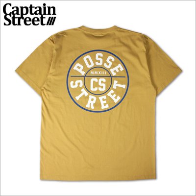 画像1: CAPTAIN STREET POSSE Tシャツ H.YELLOW キャプテンストリート