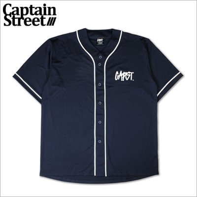 画像1: CAPTAIN STREET CAPST Logo ベースボールシャツ NAVY キャプテンストリート