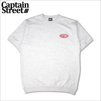 画像1: 【送料無料】CAPTAIN STREET Oval Logo スウェットTシャツ ASH キャプテンストリート
