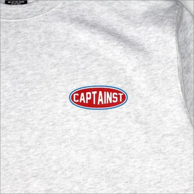 画像5: 【20％OFF】【送料無料】CAPTAIN STREET Oval Logo スウェットTシャツ ASH キャプテンストリート