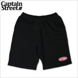 【送料無料】CAPTAIN STREET Oval Logo スウェットショーツ BLACK キャプテンストリート