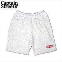 【送料無料】CAPTAIN STREET Oval Logo スウェットショーツ ASH キャプテンストリート
