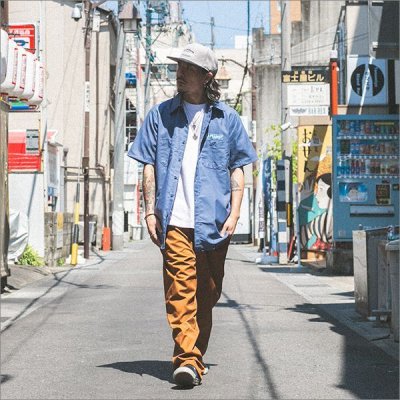 画像3: 【20％OFF】【送料無料】CAPTAIN STREET RS S/Sワークシャツ BLUE キャプテンストリート