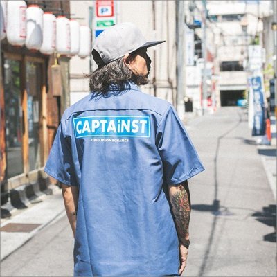 画像4: 【20％OFF】【送料無料】CAPTAIN STREET RS S/Sワークシャツ BLUE キャプテンストリート