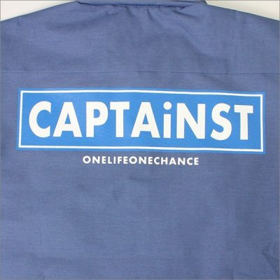 画像6: 【20％OFF】【送料無料】CAPTAIN STREET RS S/Sワークシャツ BLUE キャプテンストリート