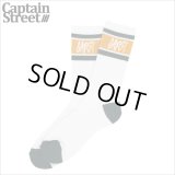 CAPTAIN STREET CAPST Logo SOCKS WHITE キャプテンストリート