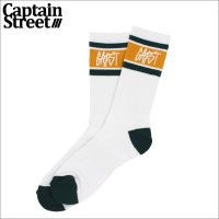 CAPTAIN STREET CAPST Logo SOCKS WHITE キャプテンストリート