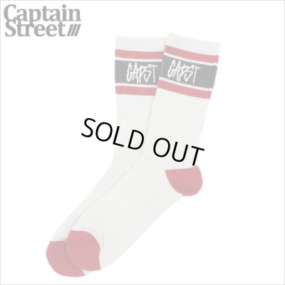 画像1: CAPTAIN STREET CAPST Logo SOCKS L.GRAY キャプテンストリート