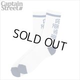 CAPTAIN STREET DFYR SOCKS WHITE キャプテンストリート