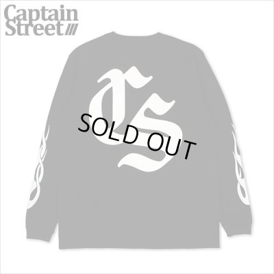 画像1: CAPTAIN STREET Old CS L/S Tシャツ BLACK キャプテンストリート