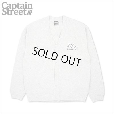 画像1: 【送料無料】CAPTAIN STREET AUTHENTIC コットンカーディガン ASH キャプテンストリート