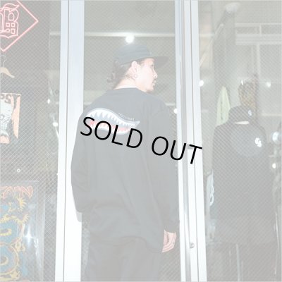 画像3: CAPTAIN STREET Shark Mouth L/S Tシャツ BLACK キャプテンストリート