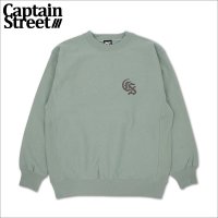 【送料無料】CAPTAIN STREET Classic CS クルーネックスウェット SMOKYGREEN キャプテンストリート