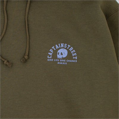 画像6: 【送料無料】CAPTAIN STREET Skull Head P/Oパーカー OLIVE キャプテンストリート
