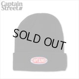 CAPTAIN STREET Oval Logo ニットキャップ BLACK キャプテンストリート
