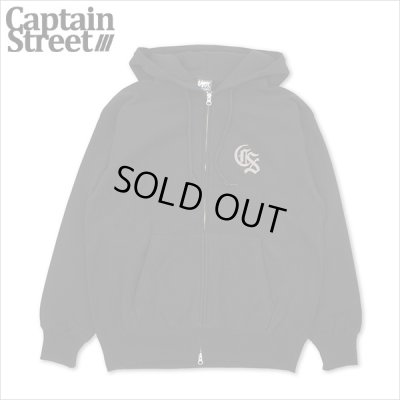画像1: 【送料無料】CAPTAIN STREET Classic CS ZIPパーカー BLACK キャプテンストリート