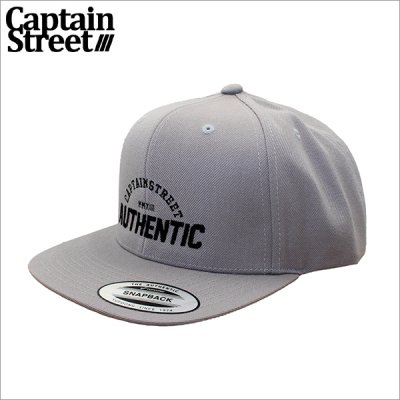 画像1: CAPTAIN STREET AUTHENTIC スナップバックキャップ GRAY キャプテンストリート