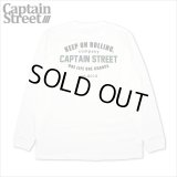 【20％OFF】CAPTAIN STREET GS L/S Tシャツ WHITE キャプテンストリート