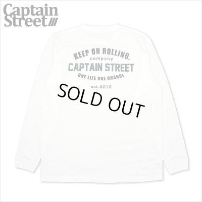 画像1: 【20％OFF】CAPTAIN STREET GS L/S Tシャツ WHITE キャプテンストリート