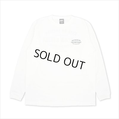 画像2: 【20％OFF】CAPTAIN STREET GS L/S Tシャツ WHITE キャプテンストリート