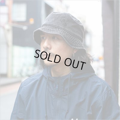 画像2: CAPTAIN STREET Classic CS バケットハット BLACK DENIM キャプテンストリート