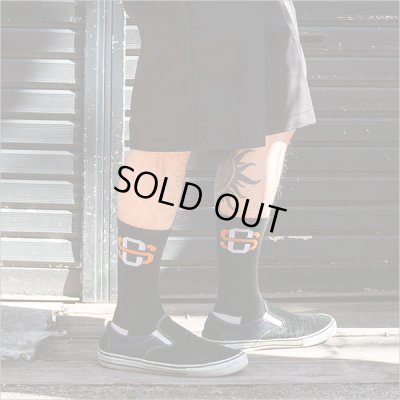 画像2: CAPTAIN STREET eighty SOCKS BLACK キャプテンストリート