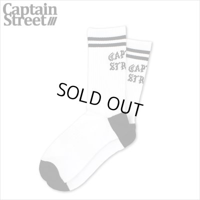 画像1: CAPTAIN STREET FO SOCKS WHITE キャプテンストリート