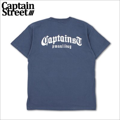 画像1: CAPTAIN STREET CRN Logo Tシャツ H.NAVY キャプテンストリート