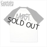 CAPTAIN STREET CAPST Logo ラグランTシャツ BLACK/WHITE キャプテンストリート