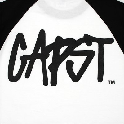 画像5: CAPTAIN STREET CAPST Logo ラグランTシャツ BLACK/WHITE キャプテンストリート