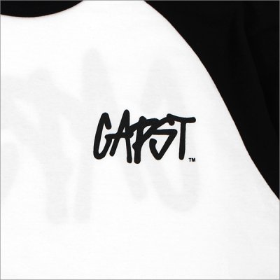 画像6: CAPTAIN STREET CAPST Logo ラグランTシャツ BLACK/WHITE キャプテンストリート