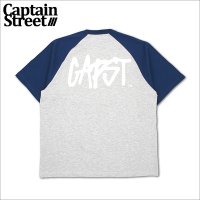 CAPTAIN STREET CAPST Logo ラグランTシャツ BLUE/ASH キャプテンストリート