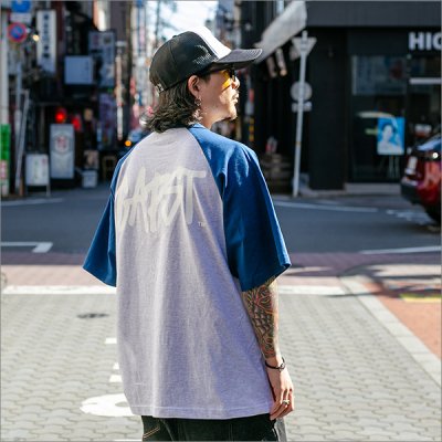 画像3: CAPTAIN STREET CAPST Logo ラグランTシャツ BLUE/ASH キャプテンストリート