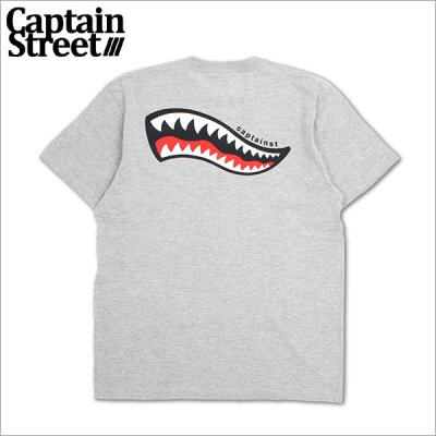 画像1: CAPTAIN STREET Shark Mouth Tシャツ GRAY キャプテンストリート