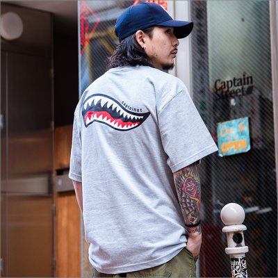 画像3: CAPTAIN STREET Shark Mouth Tシャツ GRAY キャプテンストリート