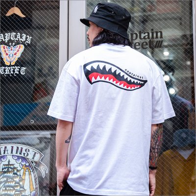 画像3: CAPTAIN STREET Shark Mouth Tシャツ WHITE キャプテンストリート