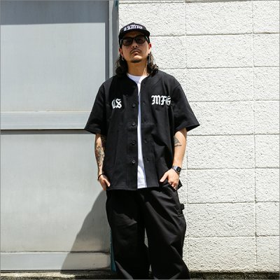 画像3: 【送料無料】CAPTAIN STREET CSMFG ベースボールシャツ BLACK キャプテンストリート