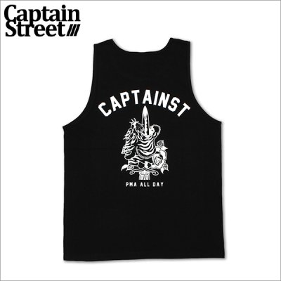画像1: CAPTAIN STREET SxT タンクトップ BLACK キャプテンストリート
