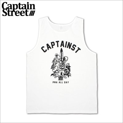 画像1: CAPTAIN STREET SxT タンクトップ WHITE キャプテンストリート