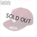 CAPTAIN STREET Old CS スナップバックキャップ BURGUNDY キャプテンストリート