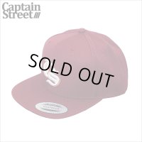 CAPTAIN STREET Old CS スナップバックキャップ BURGUNDY キャプテンストリート