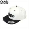 CAPTAIN STREET Can スナップバックキャップ BLACK/WHITE キャプテンストリート