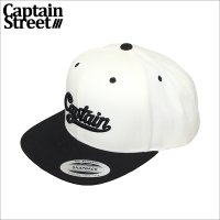 CAPTAIN STREET Can スナップバックキャップ BLACK/WHITE キャプテンストリート