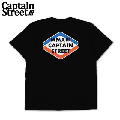 画像1: CAPTAIN STREET Rhombus Tシャツ BLACK キャプテンストリート