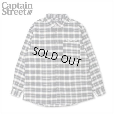 画像1: 【送料無料】CAPTAIN STREET CAPTAINST CHECK L/S シャツ BLACK キャプテンストリート
