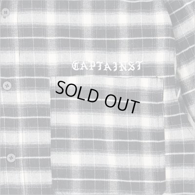 画像4: 【送料無料】CAPTAIN STREET CAPTAINST CHECK L/S シャツ BLACK キャプテンストリート